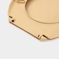 Сиденье для унитаза &laquo;Декор. Кожа&raquo;, 44.5&times;37.5 см, с крышкой, коричневое