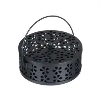 Подставка для спиралей, благовоний с крышкой, металл, черный, 13/13/7, SAFEX