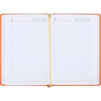 Ежедневник недатированный оранжевый,А5,143х210мм,176л,ATTACHE Сиам