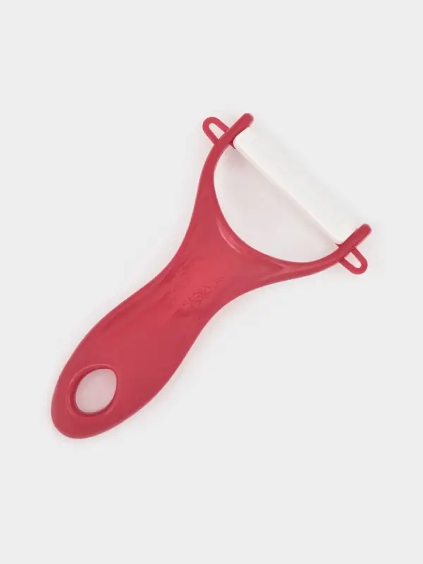 Овощечистка керамическая Доляна &laquo;Солнечная&raquo;, 13 см, красная