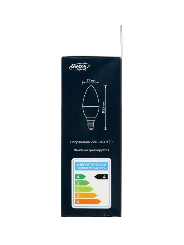 Лампа светодиодная Luazon Lighting, C37, 10 Вт, E14, 840 Лм, 4000 К, свечение нейтральное белое