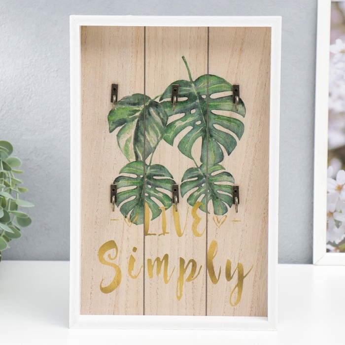 Крючки декоративные дерево Крючки декоративные дерево "Пальмовые листья" 30х20,2х3 см