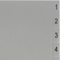 Разделитель листов из сер.пласт. с индексами Attache, А4, цифровой 1-12