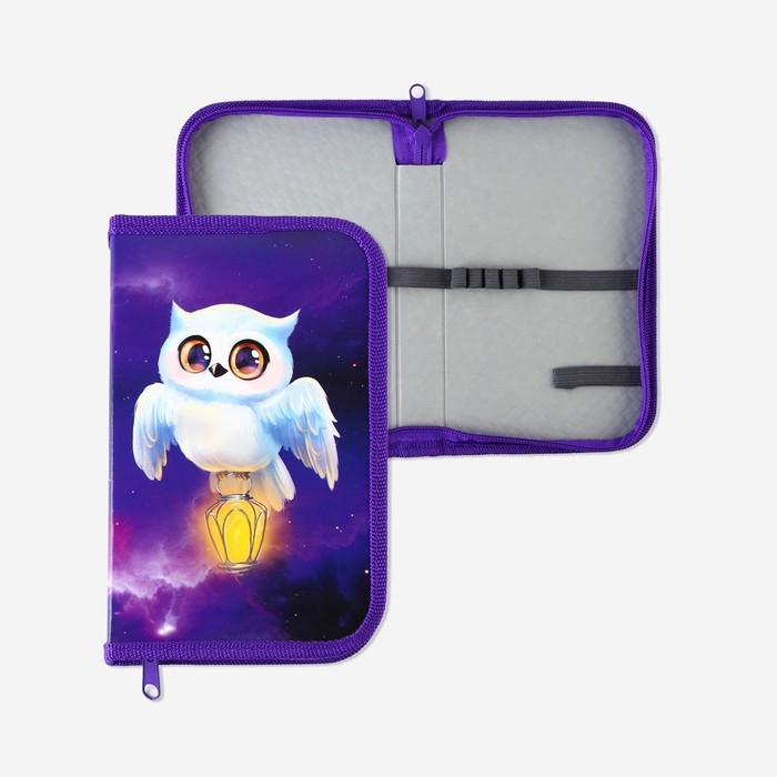 Пенал школьный 1 секция 190×115 лам.карт ПО-02 «Совушка» Пенал школьный 1 секция 190×115 лам.карт ПО-02 «Совушка»