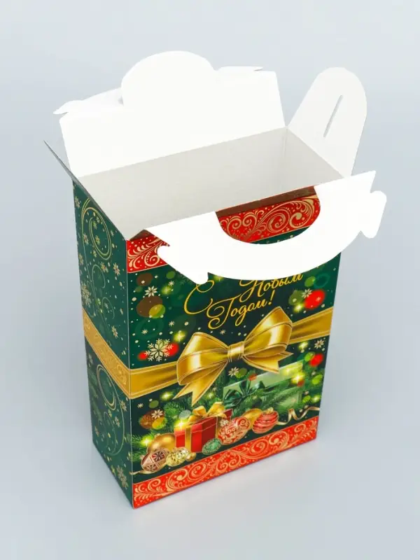 Коробка подарочная новогодняя Ларец «Бантик» 17.5×31×7 см Коробка подарочная новогодняя Ларец «Бантик» 17.5×31×7 см