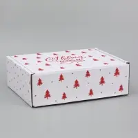 Коробка подарочная, самосборная 27&times;21&times;9 см &laquo;Елочка&raquo;