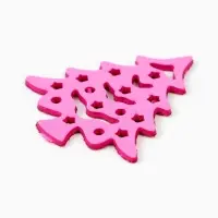 Декор "Красные елочки", набор 6 шт. Декор "Красные елочки", набор 6 шт.