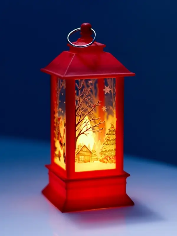 Набор светодиодных фигур, 3 шт, "Яркие фонари", 13х5.5х5.5 см, от бат.3хAG13, Т/БЕЛЫЙ