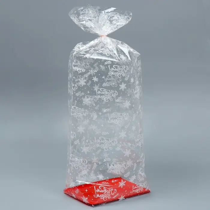 Пакет подарочный новогодний с жёстким дном «Новогодние подарки», 11х 17 х 60 см Пакет подарочный новогодний с жёстким дном «Новогодние подарки», 11х 17 х 60 см