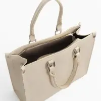 Сумка женская тоут на молнии, 31&times;10.5&times;25 см, белый