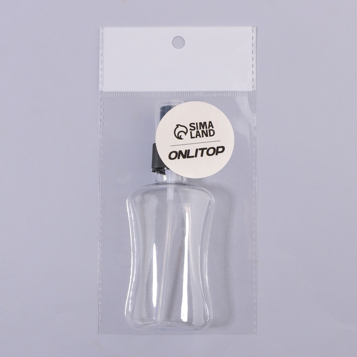 Бутылочка для хранения, с распылителем, 100 мл, цвет чёрный Бутылочка для хранения, с распылителем, 100 мл, цвет чёрный