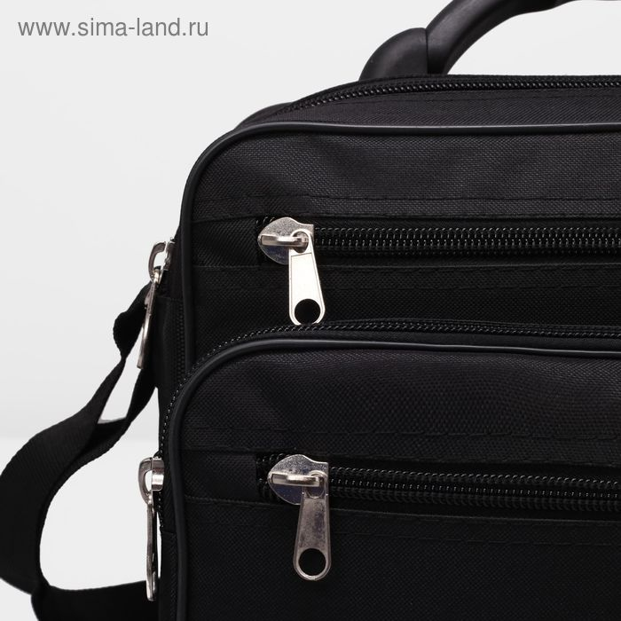 Сумка мужская RISE, цвет чёрный Сумка мужская RISE, цвет чёрный