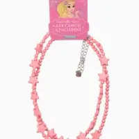 Бусы детские «Выбражулька. Звезды», набор 2 шт. розовые