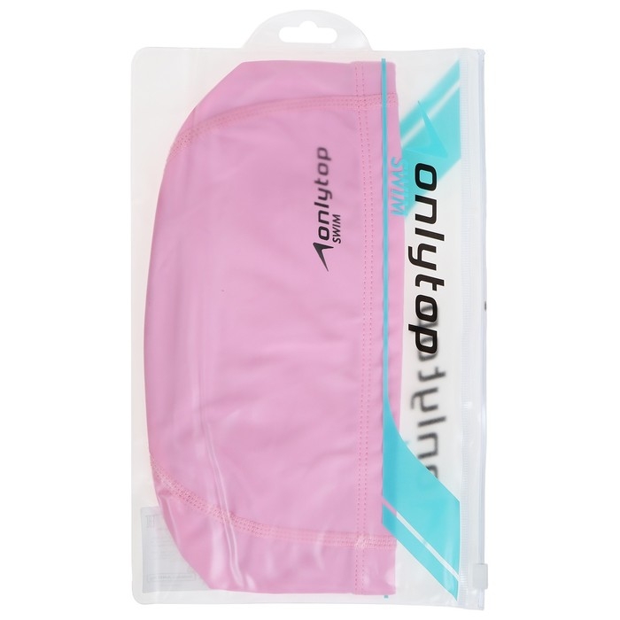 Шапочка для плавания взрослая ONLYTOP, тканевая, обхват 54-60 см Шапочка для плавания взрослая ONLYTOP, тканевая, обхват 54-60 см