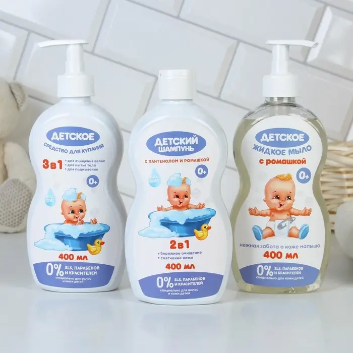 Средство для купания 3 в 1, ЧИСТОЕ СЧАСТЬЕ