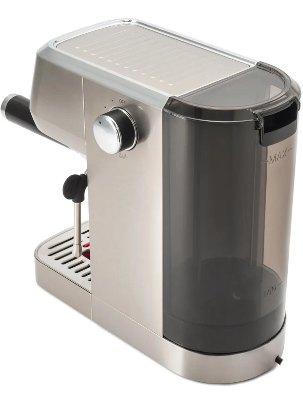 Кофеварка рожковая HEM-9990 серебристый Кофеварка рожковая HEM-9990 серебристый