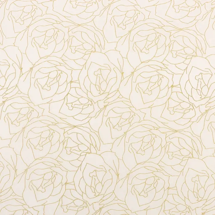 Бумага упаковочная тишью, «Цветы», 50 см × 70 см 17 грамм, розовая