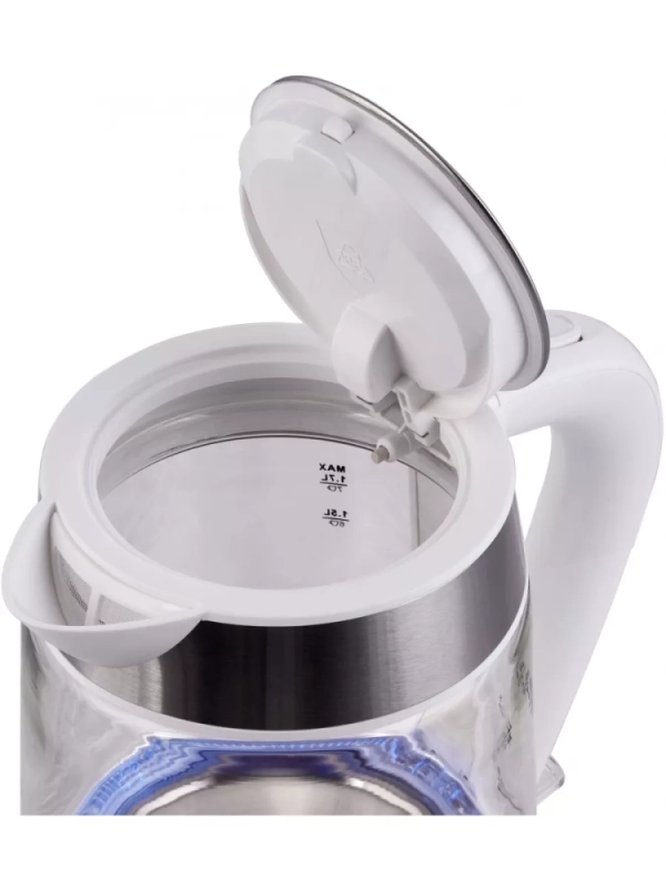 Чайник HYK-G3606 1,7л 2200Вт белый (стекло)