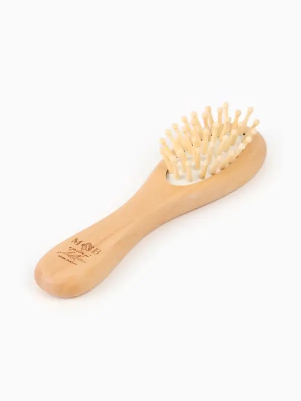 Набор деревянных расчесок детских с натуральной щетиной, 3 шт в коробке, M&B Набор деревянных расчесок детских с натуральной щетиной, 3 шт в коробке, M&B