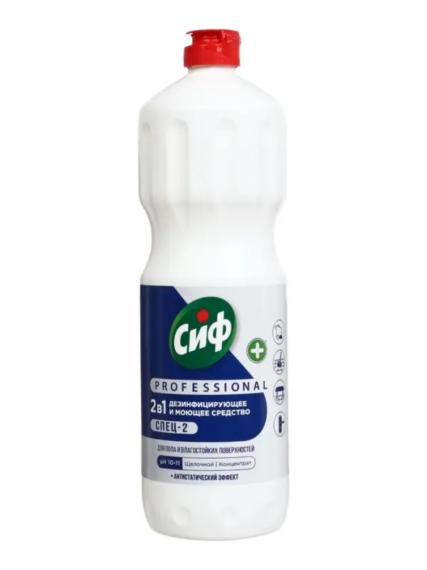 Cредство для пола и прочих поверхностей 2в1 СИФ моющее и дезинфицирующее, 1000 мл