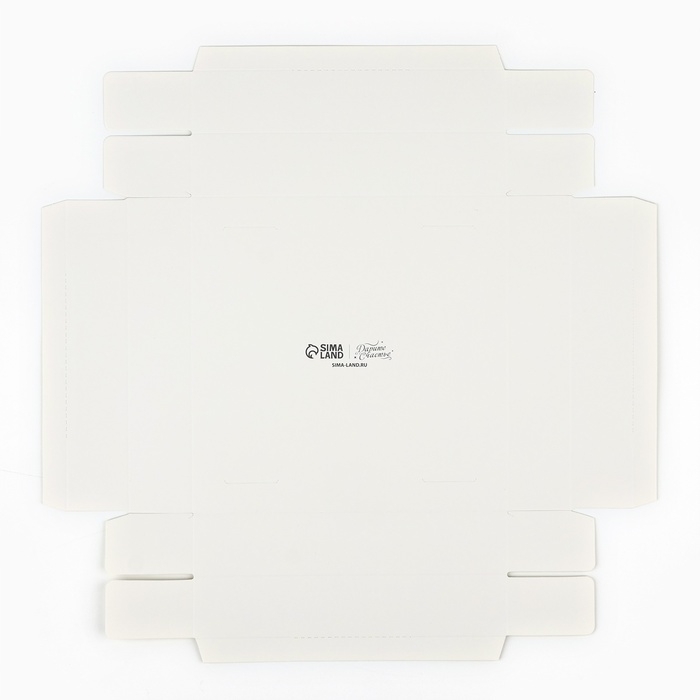 Коробка подарочная складная переноска для цветов, упаковка, «Чистота», 20 x 20 x 4 см Коробка подарочная складная переноска для цветов, упаковка, «Чистота», 20 x 20 x 4 см