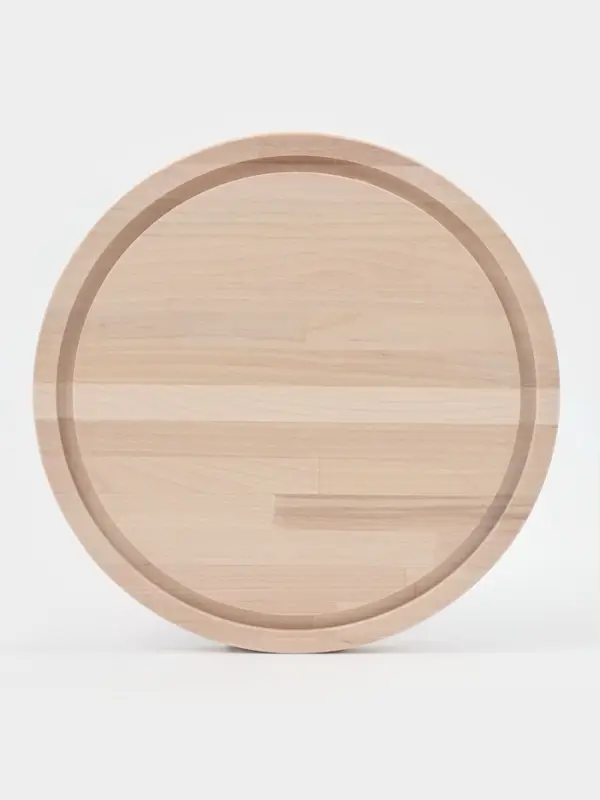 Доска разделочная круглая Доляна &laquo;Фортуна&raquo;, d=25 см, толщина 1.8 см, дерево берёза