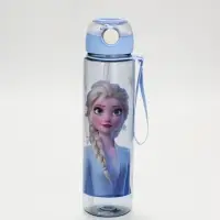 Бутылка пластиковая с трубочкой &laquo;Снежная принцесса&raquo;, 800 мл