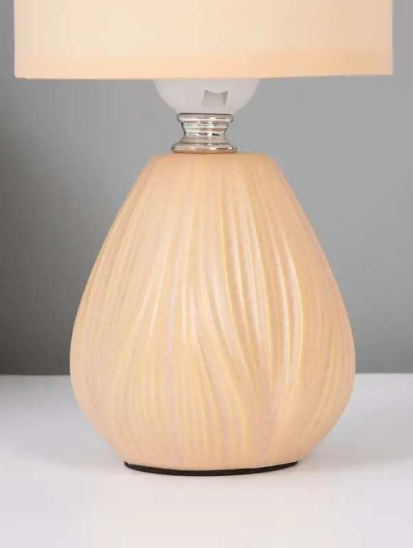 Лампа настольная E27 40Вт "Бутон" матовый кремовый 12,5х12,5х26,5 см