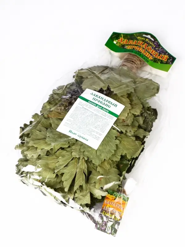 Веник для бани &laquo;Лавандовый прованс&raquo;, дубовый, с лавандой