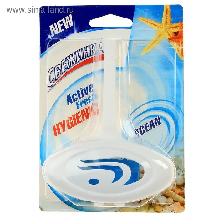 Подвесной очиститель для унитаза, Свежинка  Подвесной очиститель для унитаза, Свежинка "Море", 30 гр