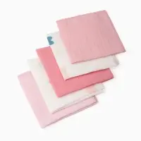 Набор платочков Крошка Я Сolored hearts (вид 1) 20*20 см-5 шт, муслин, 100 % хлопок