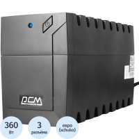 ИБП Powercom Raptor RPT-600AP EURO, лин-инт., 600ВА/360Вт, 3 EURO, USB