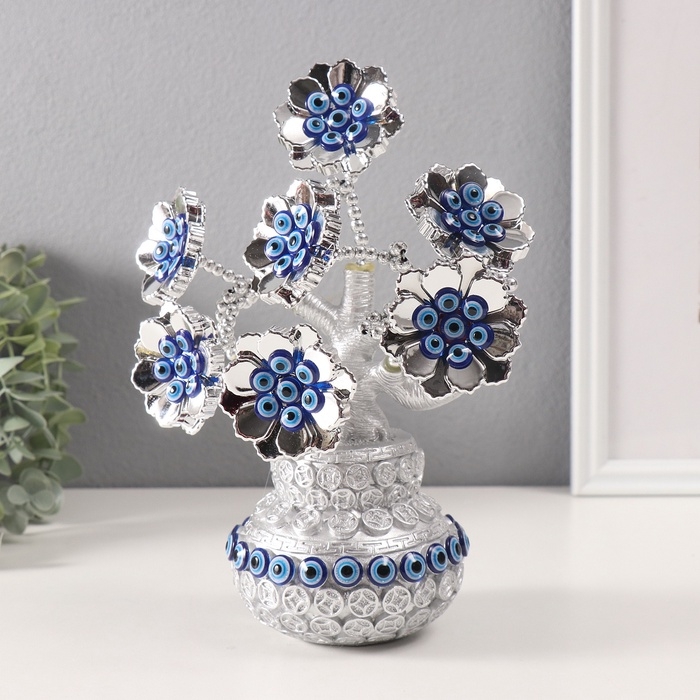 Сувенир от сглаза Сувенир от сглаза "Дерево с пышными цветами в мешке" 9,5х9,5х21 см