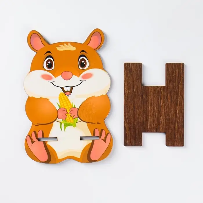 Подставка под телефон "Хомяк", ламинация, 14,4х9,5 см