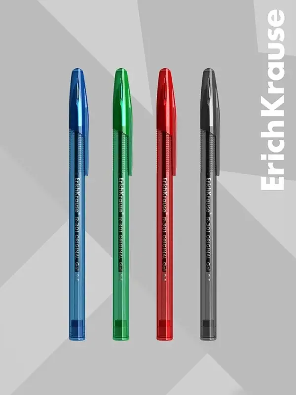 Набор ручек гелевых ErichKrause R=301 Original Gel, 4 цвета, узел 0.5 мм