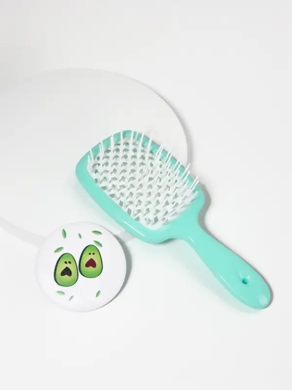 Расческа массажная, с зеркалом Расческа массажная, с зеркалом