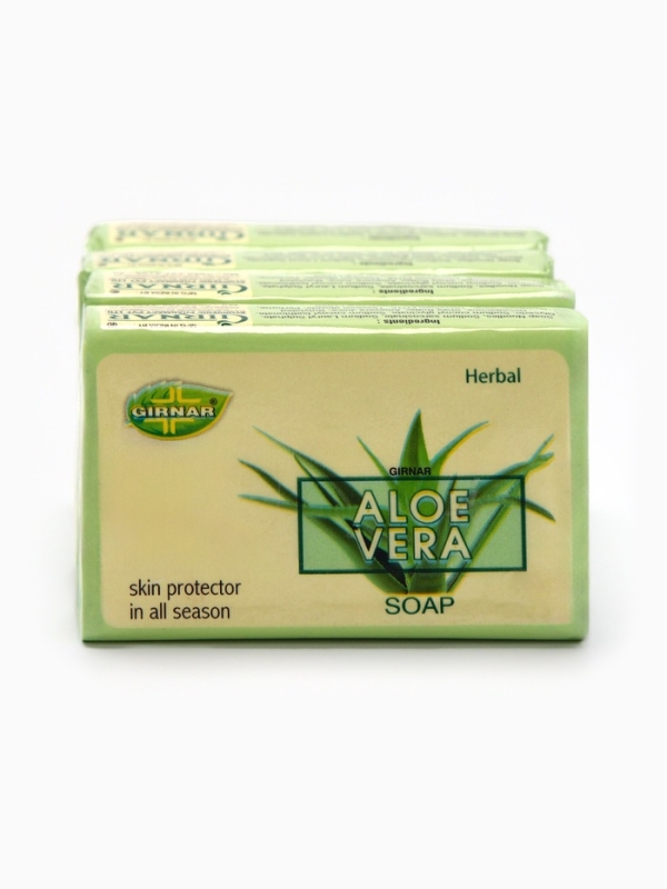 Туалетное мыло алоэ-вера, 4 шт по 125 г.