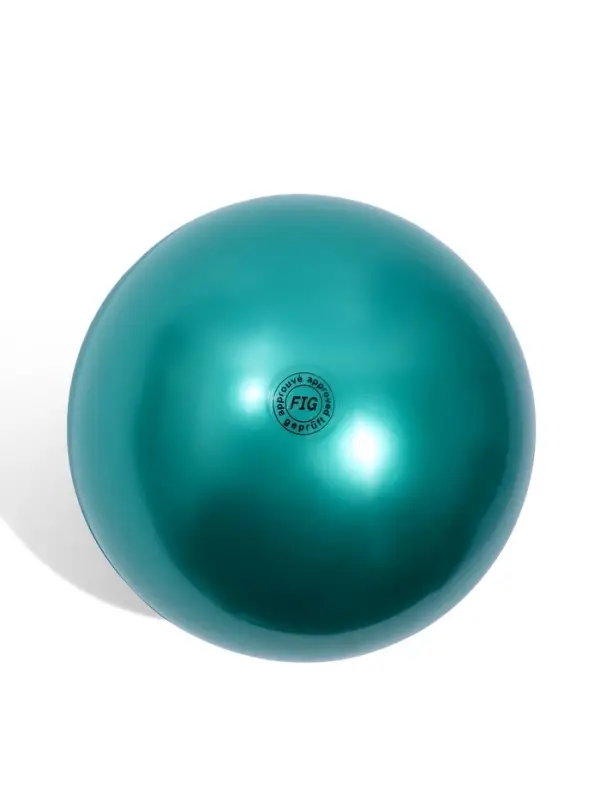 Мяч для художественной гимнастики Металлик, диаметр 19см, цвет зеленый Мяч для художественной гимнастики Металлик, диаметр 19см, цвет зеленый