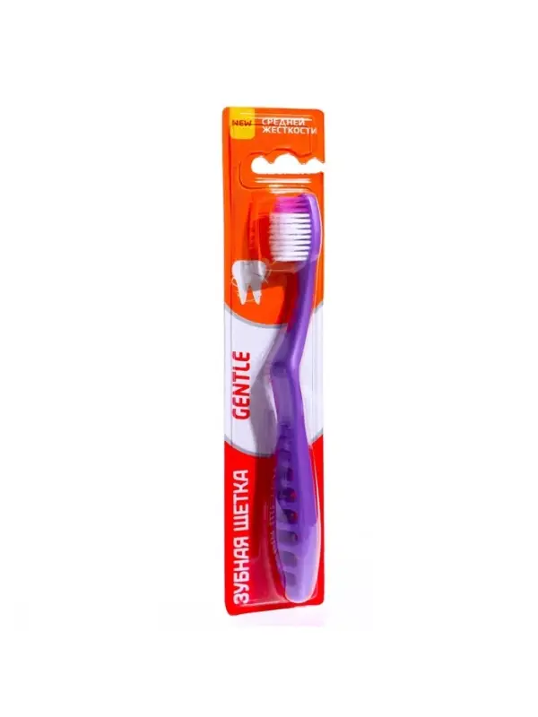 Зубная щётка Rendall Gentle, средней жёсткости, микс, 1 шт.