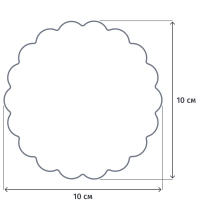 Подставки под чашку (коастер) бумажные d10 см, 500 шт/уп. 1/18