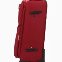 Чемодан на колёсах TEXTURA, с увеличением, кодовый замок, 42&times;26&times;68 см, 24", красный