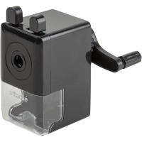 Точилка механическая, 8 мм, фиксация карандаша, чёрная