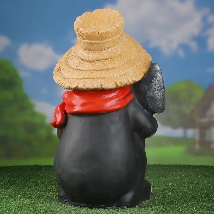 Садовая фигура из полистоуна &laquo;Крот в шляпе&raquo;, 45&times;26&times;26 см