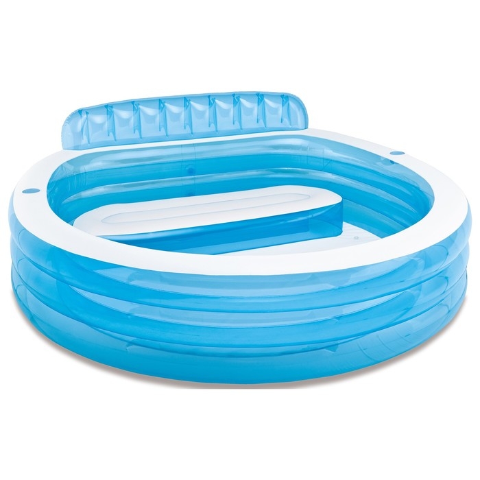 Бассейн надувной с подголовником 229 х 218 х 79 см, от 6 лет, 57190NP Бассейн надувной с подголовником 229 х 218 х 79 см, от 6 лет, 57190NP