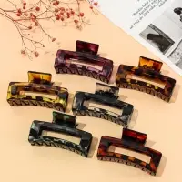 Крабик для волос &laquo;Леопардовый принт&raquo;, прямой, 8.5 см, МИКС