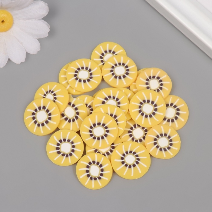 Декор для творчества PVC Декор для творчества PVC "Лимон в разрезе" набор 20 гр 0,3х2х2 см