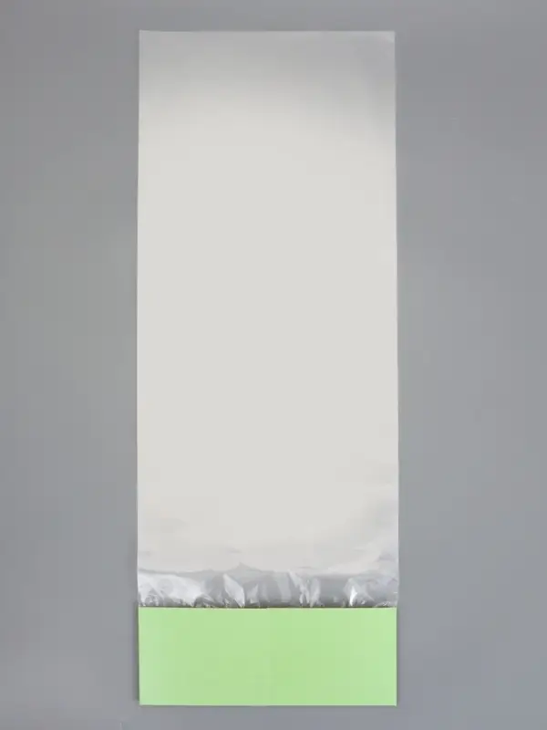 Пакет-переноска для цветов, с зелёным картонным основанием, 14&times;14&times;11.5&times;79&plusmn;5% см