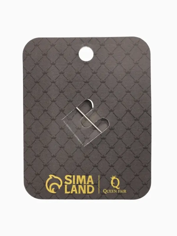 Брошь &laquo;Стетоскоп&raquo;, чёрная в серебре