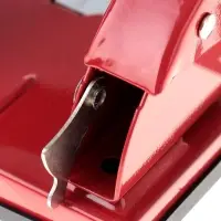 Дырокол на 30 листов, большой, металлический, с металлической линейкой, МИКС