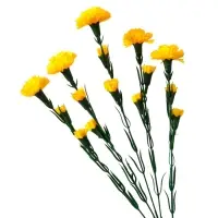 Цветы искусственные &laquo;Гвоздика кустовая&raquo;, h=60 см, жёлтые